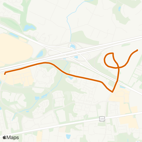 Fairfax Connector Random Hills - Pender Dr map