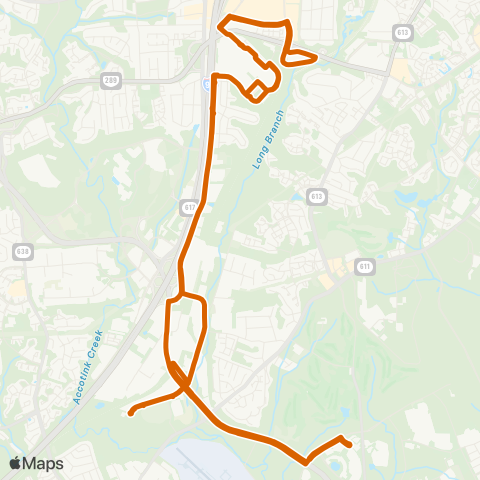 Fairfax Connector Dla - Newington map