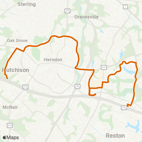 Fairfax Connector Innovation Center - Wiehle Reston E map