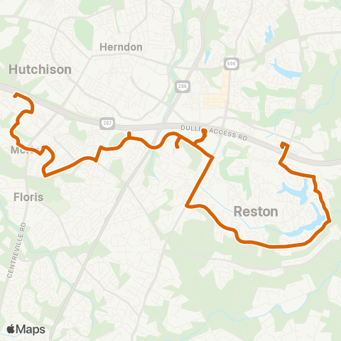 Fairfax Connector Wiehle Reston E - Innovation Center map