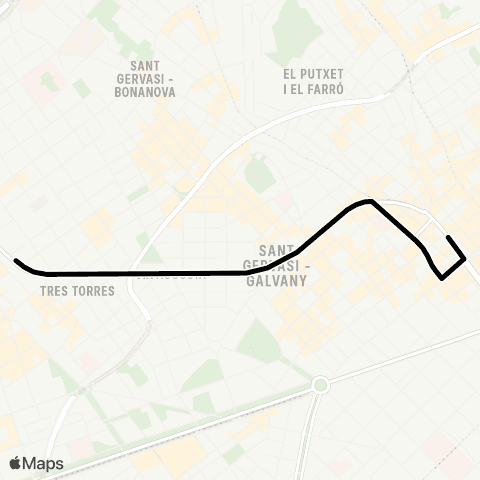 FGC Servei substitutori bus BV map