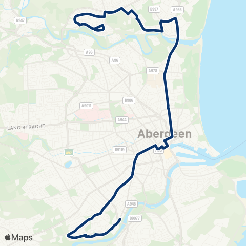 First Aberdeen Shielhill Drive - Guild Street map