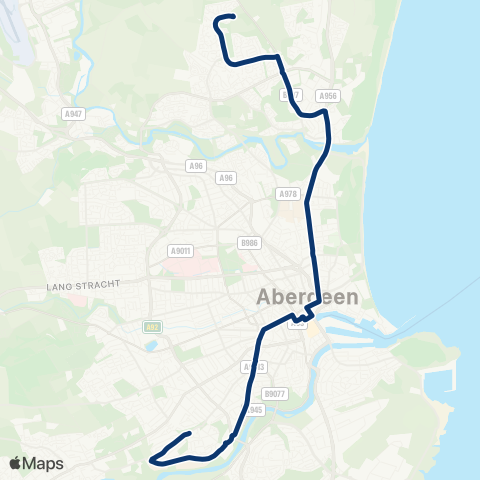 First Aberdeen Ashwood Park - Auchinyell Terrace map