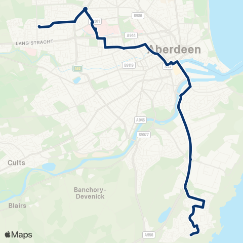 First Aberdeen Findhorn Place - Cove Court map
