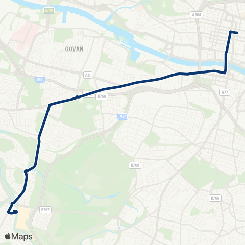 First Greater Glasgow Silverburn Bus Station - W Nile Street map