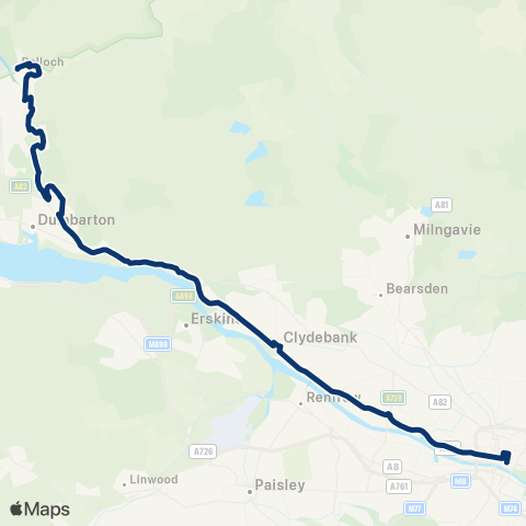 First Greater Glasgow Balloch Bus Terminus - Osborne Street map