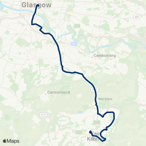 First Greater Glasgow Montrose Street - Bus Station map