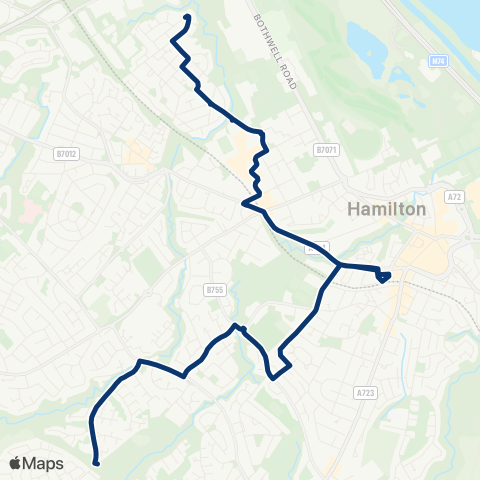 First Greater Glasgow Abbotsford Road - Turning Circle map