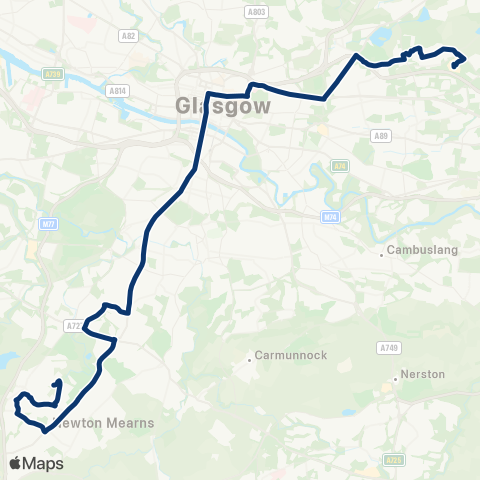 First Greater Glasgow Renfield Street - Town Centre Stances map