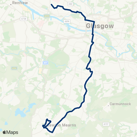 First Greater Glasgow Hill Drive - Mitre Road map
