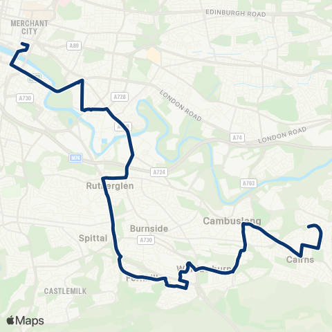 First Greater Glasgow Annick Street - Osborne Street map