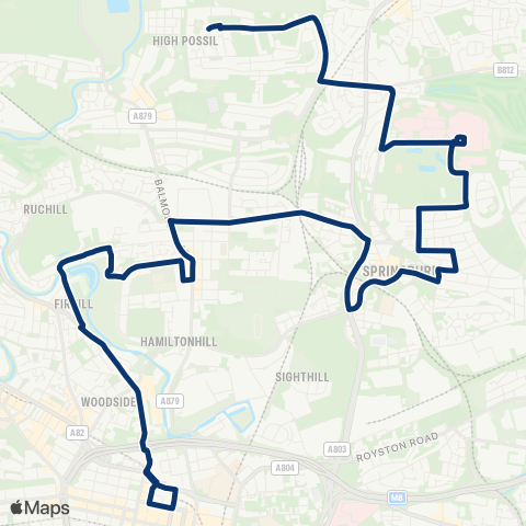 First Greater Glasgow Milton Bus Terminus - Cowcaddens Subway map