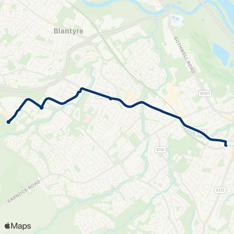 First Greater Glasgow Stephenson Place - Bus Station map