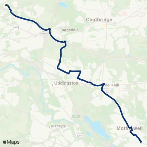 First Greater Glasgow Motherwell Police Station - Glasgow Fort map