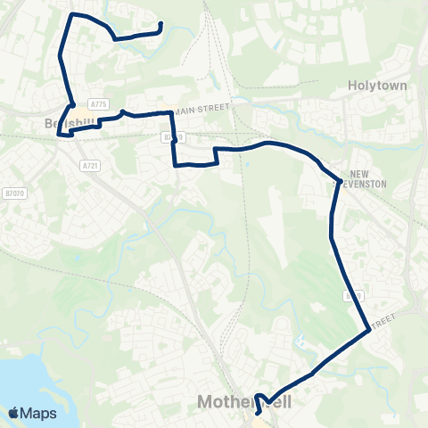 First Greater Glasgow Turning Circle - Pollock Street map