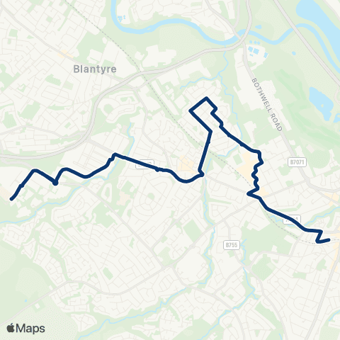 First Greater Glasgow Stephenson Place - Bus Station map