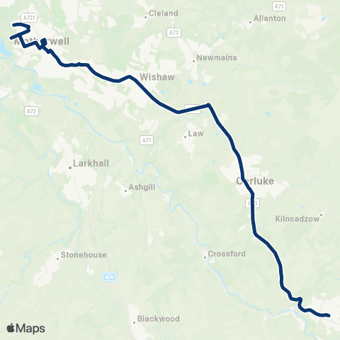 First Greater Glasgow Salisbury Crescent - Bus Station map