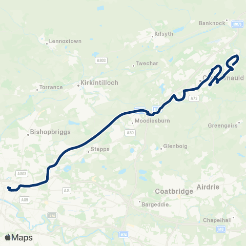 First Greater Glasgow Buchanan Bus Station - Oak Road map
