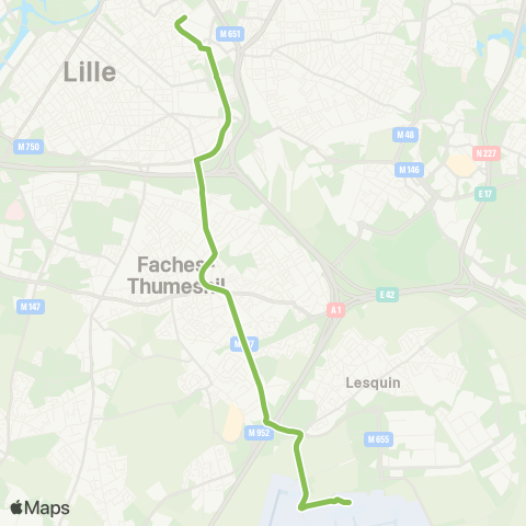 Filbco Lille Aéroport - Lille Centre map