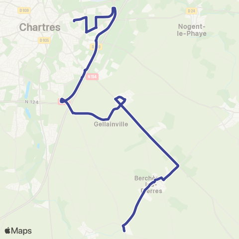 Filibus Mairie Berchères-Collège M Régnier map