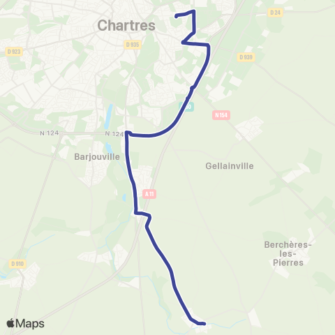 Filibus Église Morancez-Collège M Régnier map