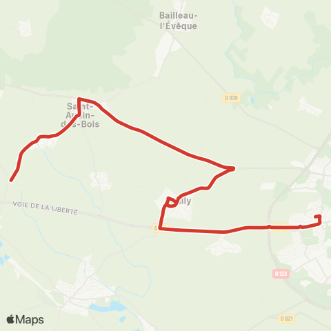 Filibus Petit Chêne-Herriot map