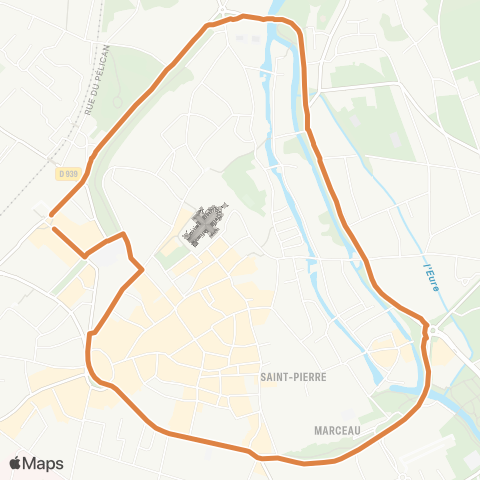Filibus Gare-Félibien-Gare-Félibien map