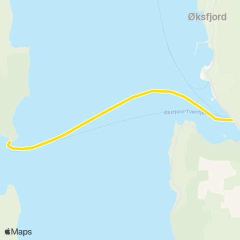 Snelandia Øksfjord - Tverrfjord map