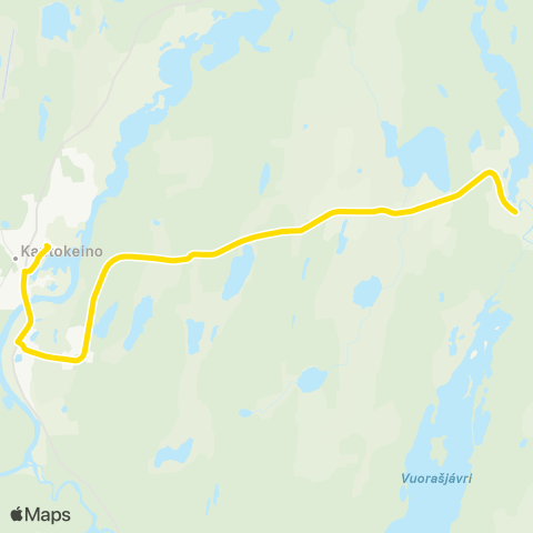 Snelandia Kautokeino - Ávzi map