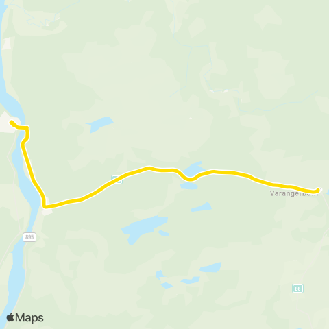 Snelandia Tana bru - Varangerbotn map