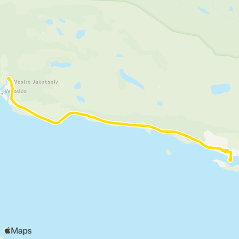 Snelandia Vestre Jakobselv - Vadsø map