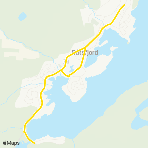 Snelandia Fiskeværvegen - Nordskogen sko map