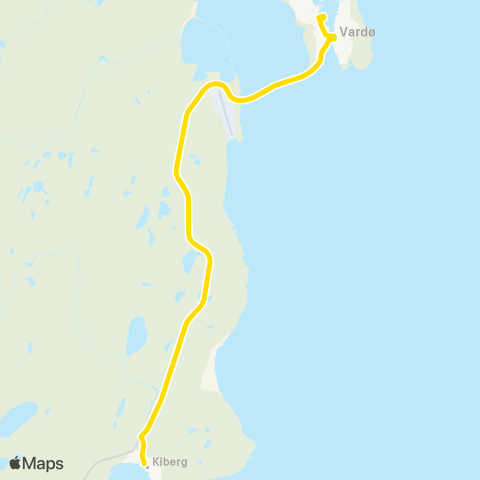 Snelandia Vardø-Kiberg map