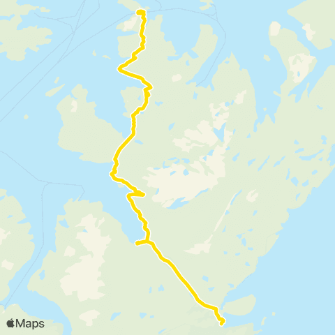 Snelandia Havøysund - Olderfjord map