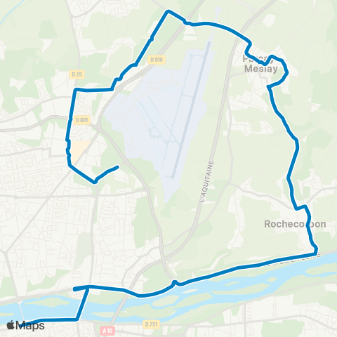 Fil bleu Vaucanson - Porte de Loire map