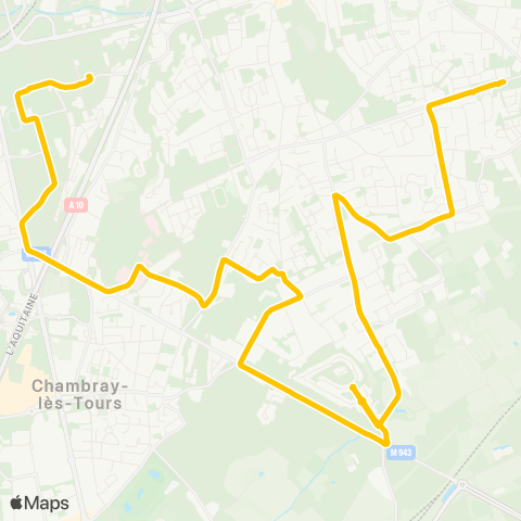 Fil bleu Onze Arpents - Lycée Grandmont map