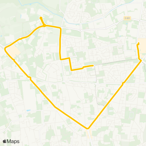 Fil bleu Beffroi - Petite Arche map