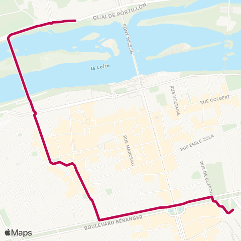 Fil bleu Vaucanson - Lycée J. Monnet map