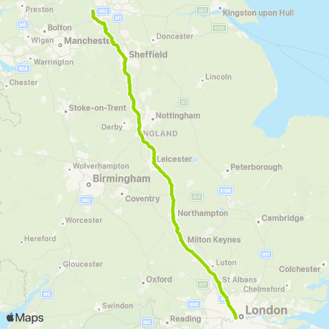 FlixBus Sheffield Interchange / E3 - Victoria Coach Sta map