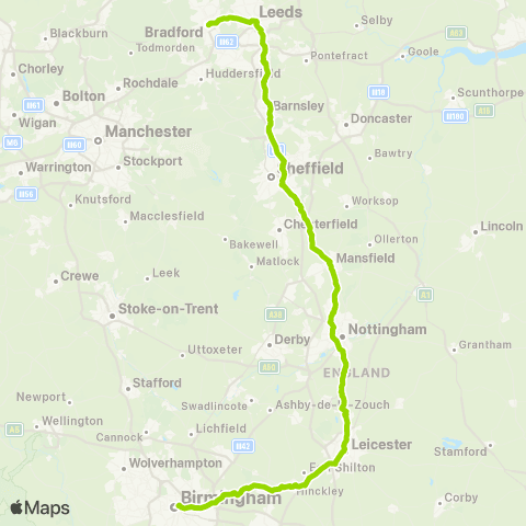 FlixBus Millennium Point - Nelson Street Coach A map