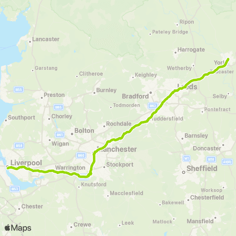 FlixBus Leeman Rd Coach Stop A - Liverpool One Bus Sta map