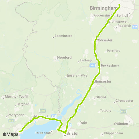FlixBus Law Courts Rj - Newhall Street map