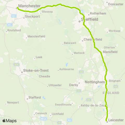 FlixBus St Margaret's Bus Sta - Shudehill Interchange map