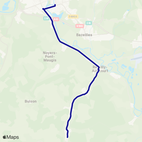 Fluo 08 Raucourt / Sedan map