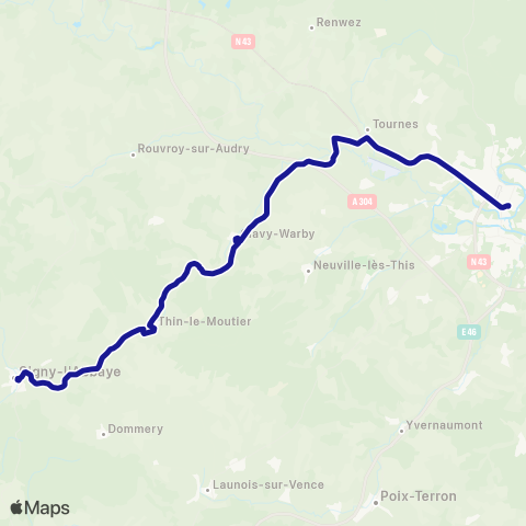 Fluo 08 Signy l Abbaye / Charleville-Mézières map