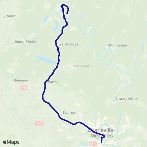 Fluo 08 Revin / Charleville-Mézières map