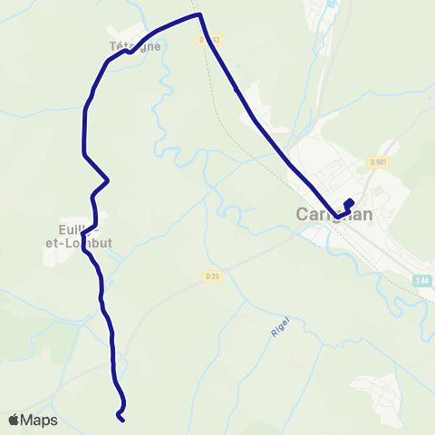 Fluo 08 Vaux-lès-Mouzon / Carignan map