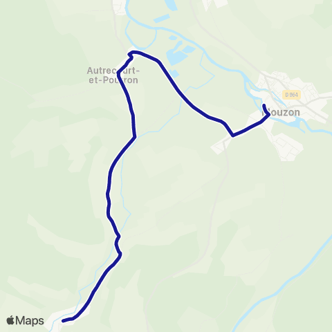 Fluo 08 Yoncq / Mouzon map