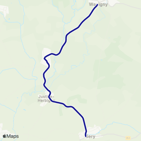 Fluo 08 Sery / Wasigny map