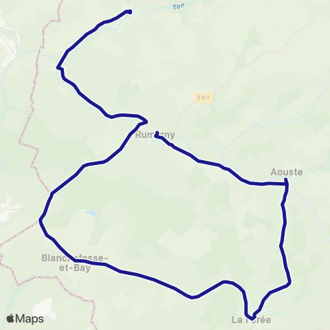 Fluo 08 Bossus les Rumigny / Rumigny map